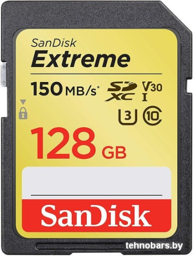 Карта памяти SanDisk Extreme SDXC SDSDXV5-128G-GNCIN 128GB фото 3