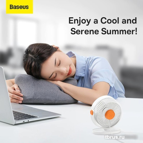 Вентилятор Baseus Serenity Desktop Fan (белый) фото 5