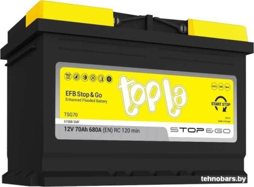 Автомобильный аккумулятор Topla EFB Stop&Go TSG70 (70 А·ч) фото 3