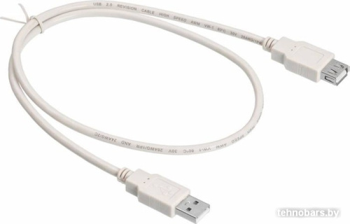Кабель-удлинитель Buro USB2.0-AM-AF-0,75M USB A(m) USB A(f) 0.75м белый USB2.0-AM-AF-0,75M фото 3