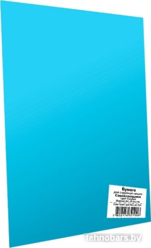 Самоклеящаяся бумага Revcol матовая голубая A4 80 г/м2 20 л 6321 фото 3