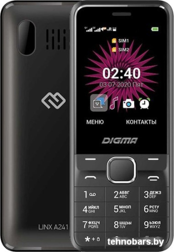 Мобильный телефон Digma Linx A241 (черный) фото 3