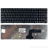 Клавиатура для ноутбука Asus K52, K53, G73, A52, G60 чёрная, с рамкой