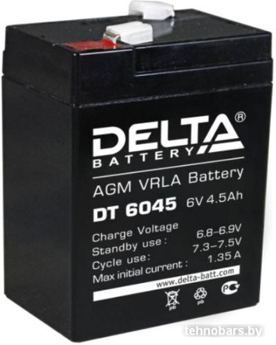 Аккумулятор для ИБП Delta DT 6045 (6В/4.5 А·ч) фото 3