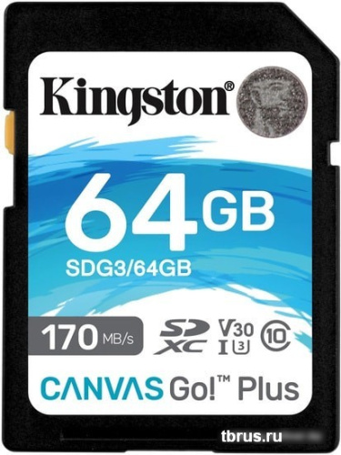 Карта памяти Kingston Canvas Go! Plus SDXC 64GB фото 3