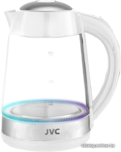 Электрический чайник JVC JK-KE1705 (белый/серебристый) фото 3