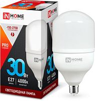Светодиодная лампочка In Home LED-HP-PRO 30Вт 230В Е27 4000К 2850Лм 4690612031071