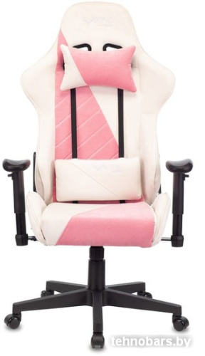 Кресло Бюрократ VIKING X Fabric (белый/розовый) фото 4