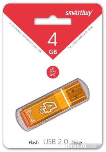 USB Flash Smart Buy 4GB Glossy Orange (SB4GBGS-Or) фото 5