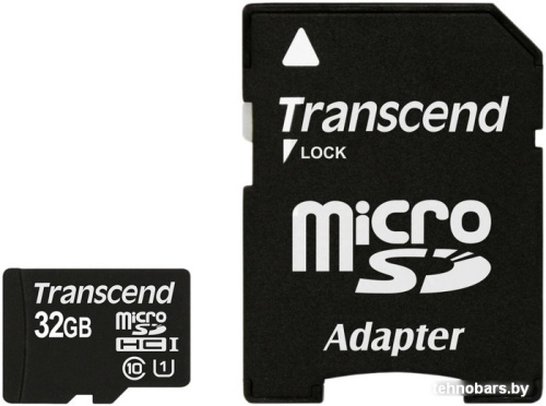 Карта памяти Transcend microSDHC Class 10 UHS-I 32GB + адаптер (TS32GUSDU1) фото 3