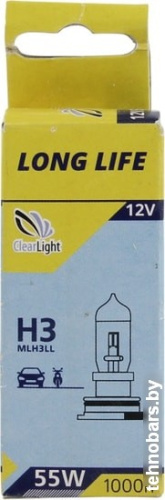 Галогенная лампа Clear Light Long Life H3 1шт фото 3