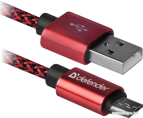 Кабель Defender USB08-03T (красный) фото 3