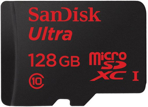Карта памяти SanDisk Ultra microSDXC (Class 10) 128GB + адаптер (SDSDQUAN-128G-G4A) фото 5