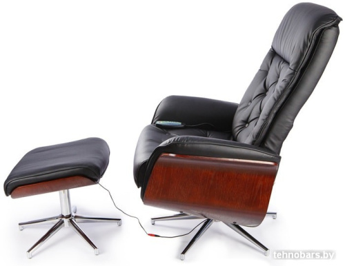 Массажное кресло Calviano 95 с пуфом (черный) фото 5