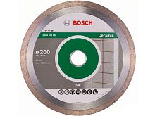 Алмазный круг 200х25.4 мм по керамике сплошн. BEST FOR CERAMIC BOSCH (сухая/мокрая резка) 2608602636
