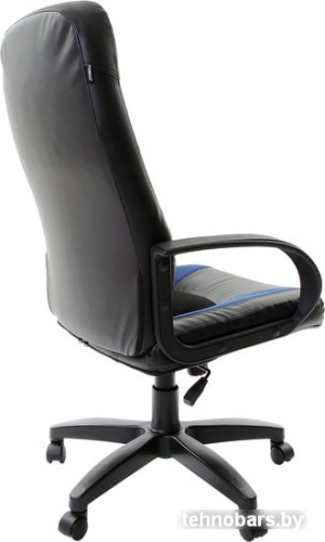 Кресло Brabix Strike EX-525 (кожзам/ткань TW, черный/синий) фото 5