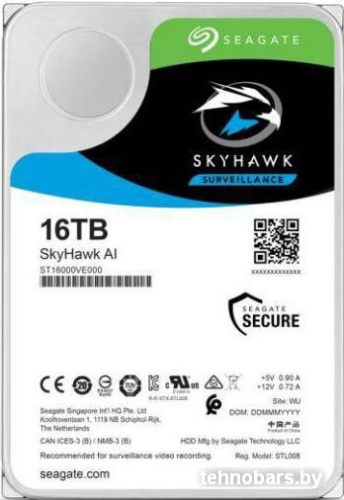 Жесткий диск Seagate SkyHawk AI 16TB ST16000VE000 фото 3