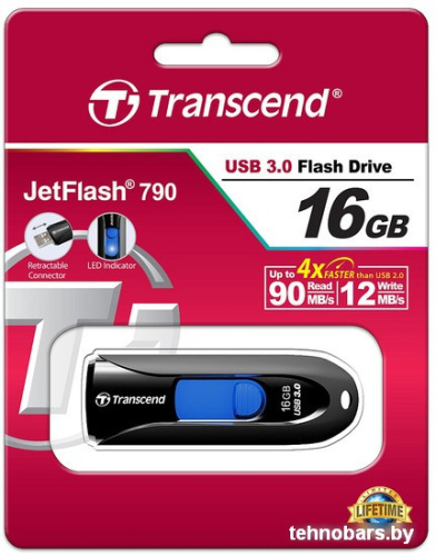 USB Flash Transcend JetFlash 790 16GB (TS16GJF790K) фото 5