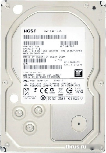 Жесткий диск HGST Ultrastar 7K4000 4TB HUS724040ALE641 фото 3