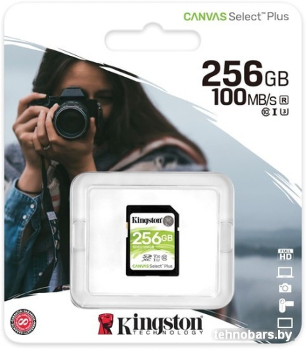 Карта памяти Kingston Canvas Select Plus SDXC 256GB фото 5