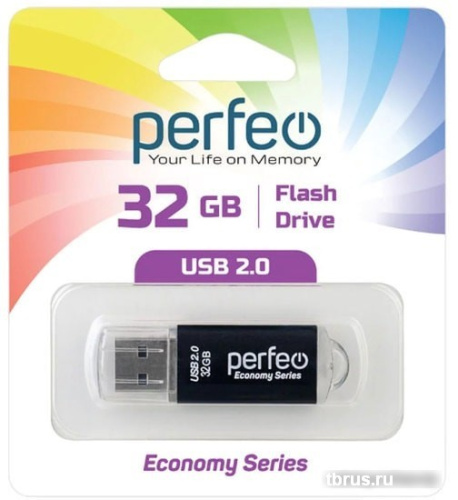 USB Flash Perfeo E01 32GB (черный) фото 5
