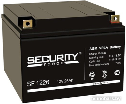 Аккумулятор для ИБП Security Force SF 1226 (12В/26 А·ч) фото 3