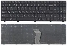 Клавиатура для ноутбука Lenovo Ideapad G580, G585, Z580, Z585, Z780, G780, черная с черной рамкой