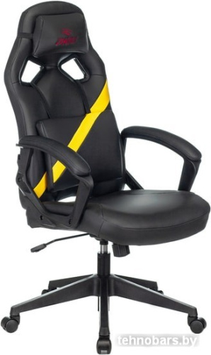 Кресло Бюрократ Zombie Driver (черный/желтый) фото 3