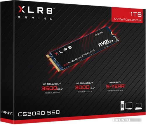 SSD PNY XLR8 CS3030 1TB M280CS3030-1TB-RB фото 5
