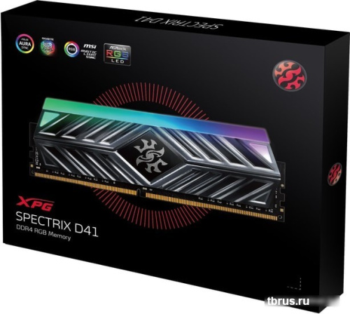 Оперативная память A-Data Spectrix D41 RGB 2x8GB DDR4 PC4-25600 AX4U32008G16A-DT41 фото 7