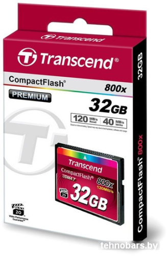 Карта памяти Transcend 800x CompactFlash Premium 32GB (TS32GCF800) фото 4