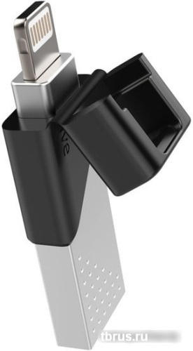 USB Flash Silicon-Power xDrive Z50 128GB (черный/серебристый) фото 5