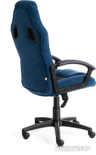 Кресло TetChair Driver (флок/ткань, синий/серый) фото 5
