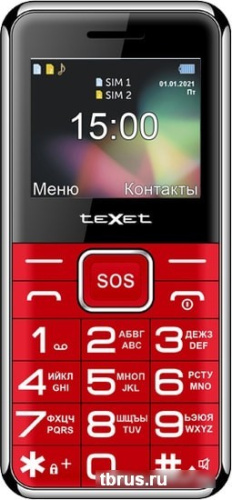 Мобильный телефон TeXet TM-B319 (красный) фото 4
