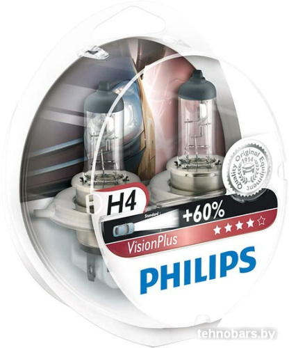 Галогенная лампа Philips H4 VisionPlus 2шт [12342VPS2] фото 3