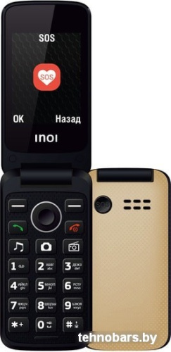 Мобильный телефон Inoi 247B (золотистый) фото 3