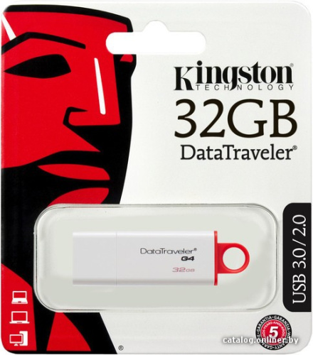 USB Flash Kingston DataTraveler G4 32GB Red (DTIG4/32GB) фото 7
