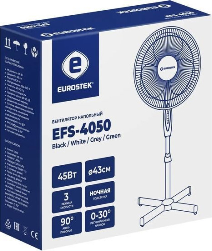 Вентилятор Eurostek EFS-4050 (зеленый) фото 4