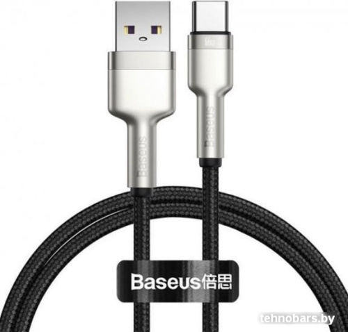 Кабель Baseus Cafule USB Type-A - Type-C (1 м, черный) фото 3