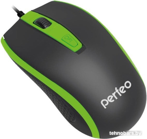 Мышь Perfeo PF-383-OP Profil (черный/зеленый) фото 3