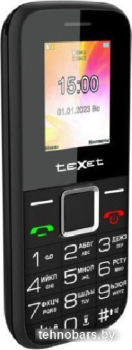 Кнопочный телефон TeXet TM-206 (черный) фото 4