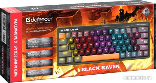 Клавиатура Defender Black Raven GK-417 45417 фото 4