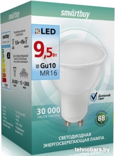 Светодиодная лампа SmartBuy GU10 9.5 Вт 6000 К SBL-GU10-9_5-60K фото 4