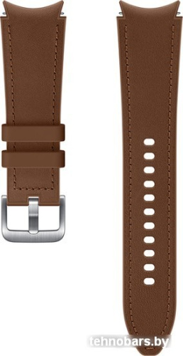 Ремешок Samsung Hybrid Leather для Samsung Galaxy Watch4 (20 мм, M/L,коричневый) фото 3