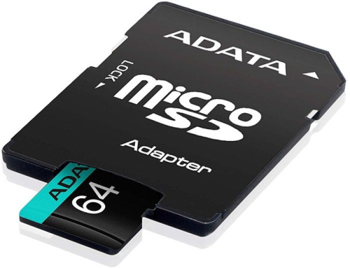 Карта памяти A-Data Premier Pro AUSDX64GUI3V30SA2-RA1 microSDXC 64GB (с адаптером) фото 5