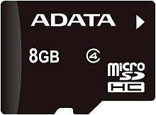 Карта памяти A-Data microSDHC (Class 4) 8GB (AUSDH8GCL4-R)