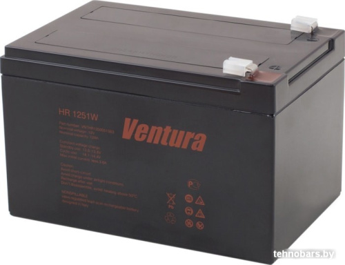 Аккумулятор для ИБП Ventura HR 1251W (12 В/12 А·ч) фото 3