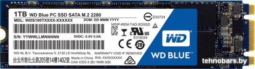SSD WD Blue PC 1TB [WDS100T1B0B] фото 3