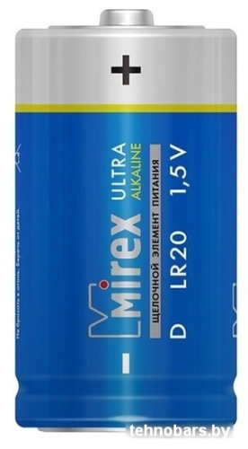 Батарейки Mirex LR20 D Алкалайн 2 шт 23702-LR20-E2 фото 5