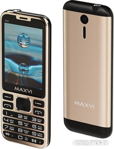Мобильный телефон Maxvi X10 (золотистый) фото 4